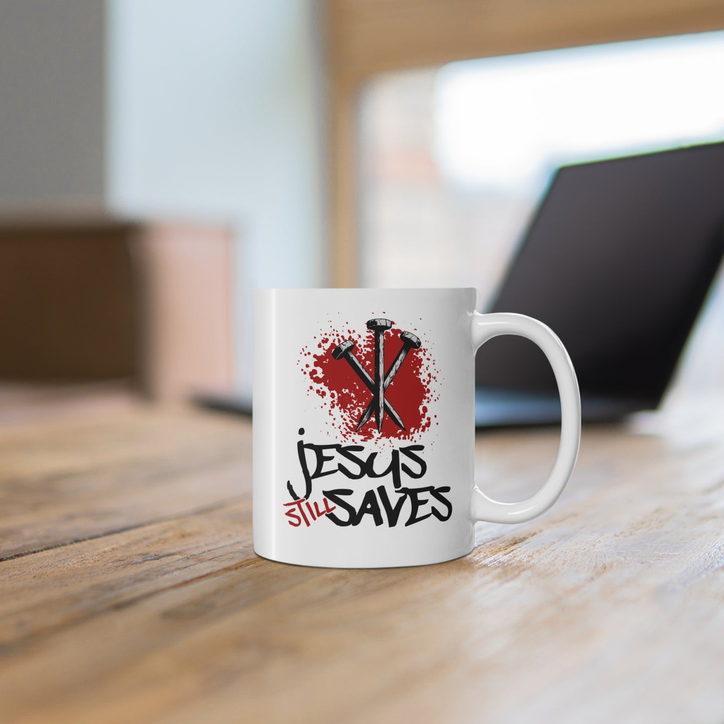 Jesus Still Saves Coffee Mug – Christian Faith-Based Mug 11oz