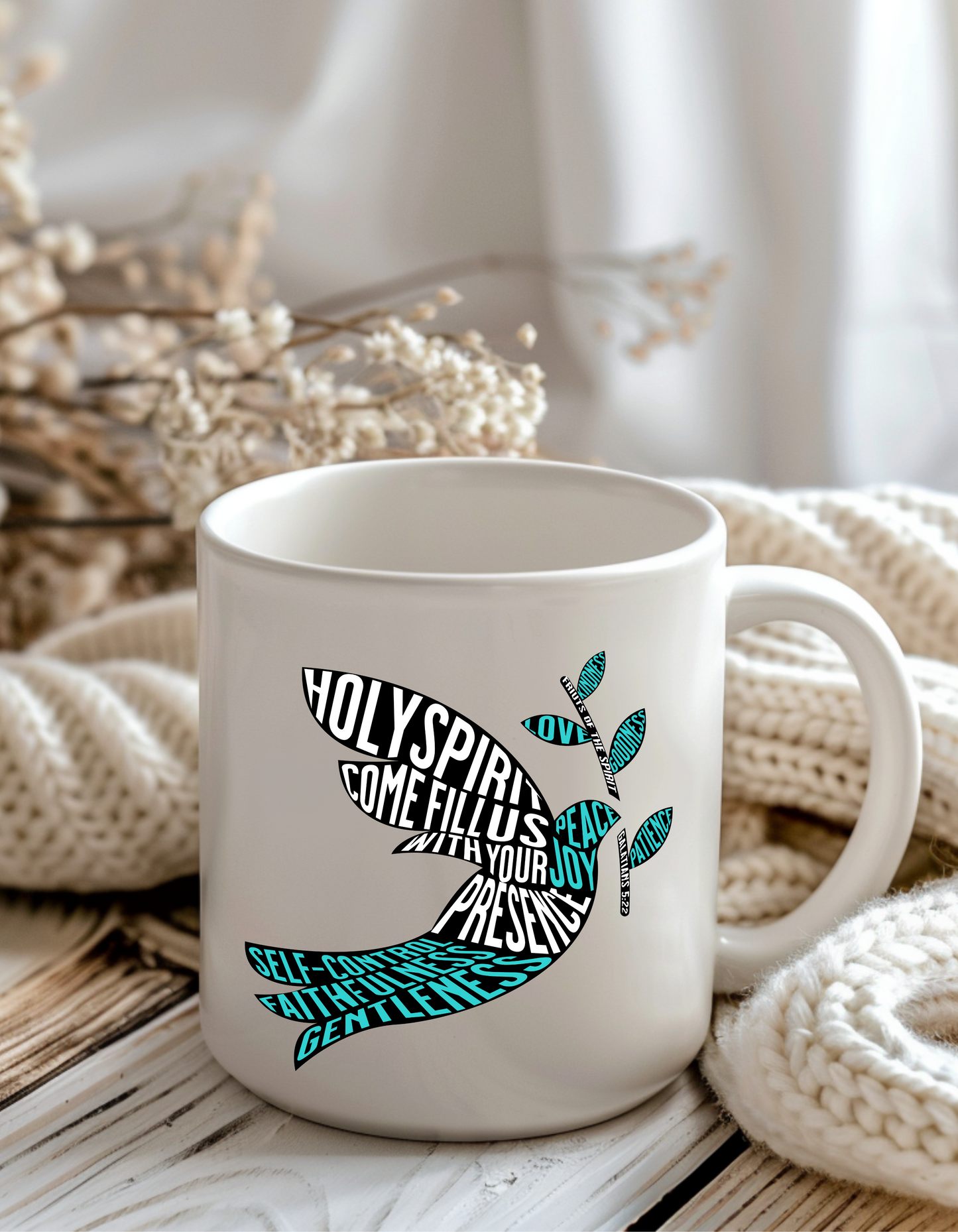Holy Spirit Christian Coffee Mug – Fruit of the Spirit | Faith-Based Gift Mug 11oz