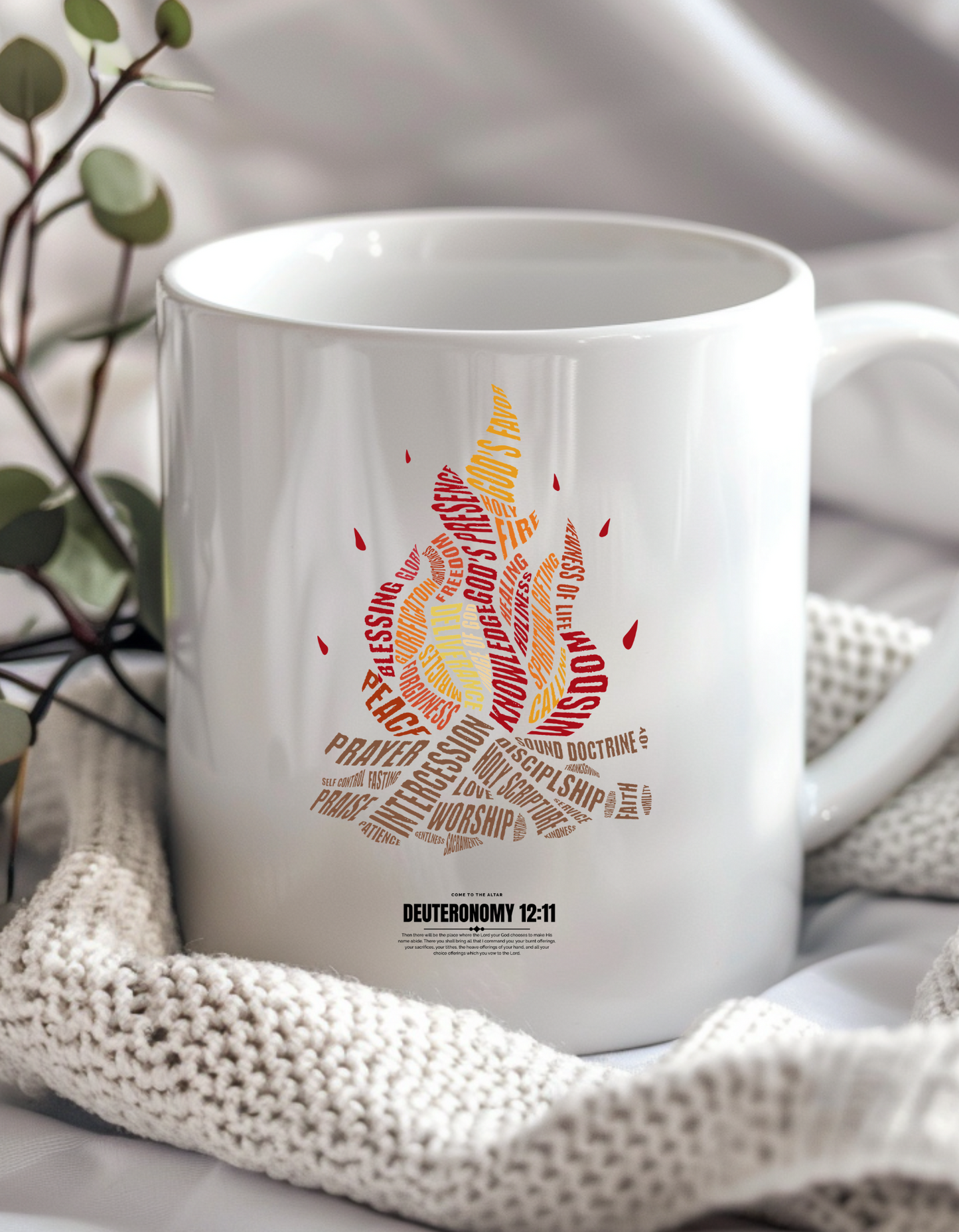 Christian Faith Mug – Deuteronomy 12:11 Bible Verse – Inspirational Scripture Gift 11oz