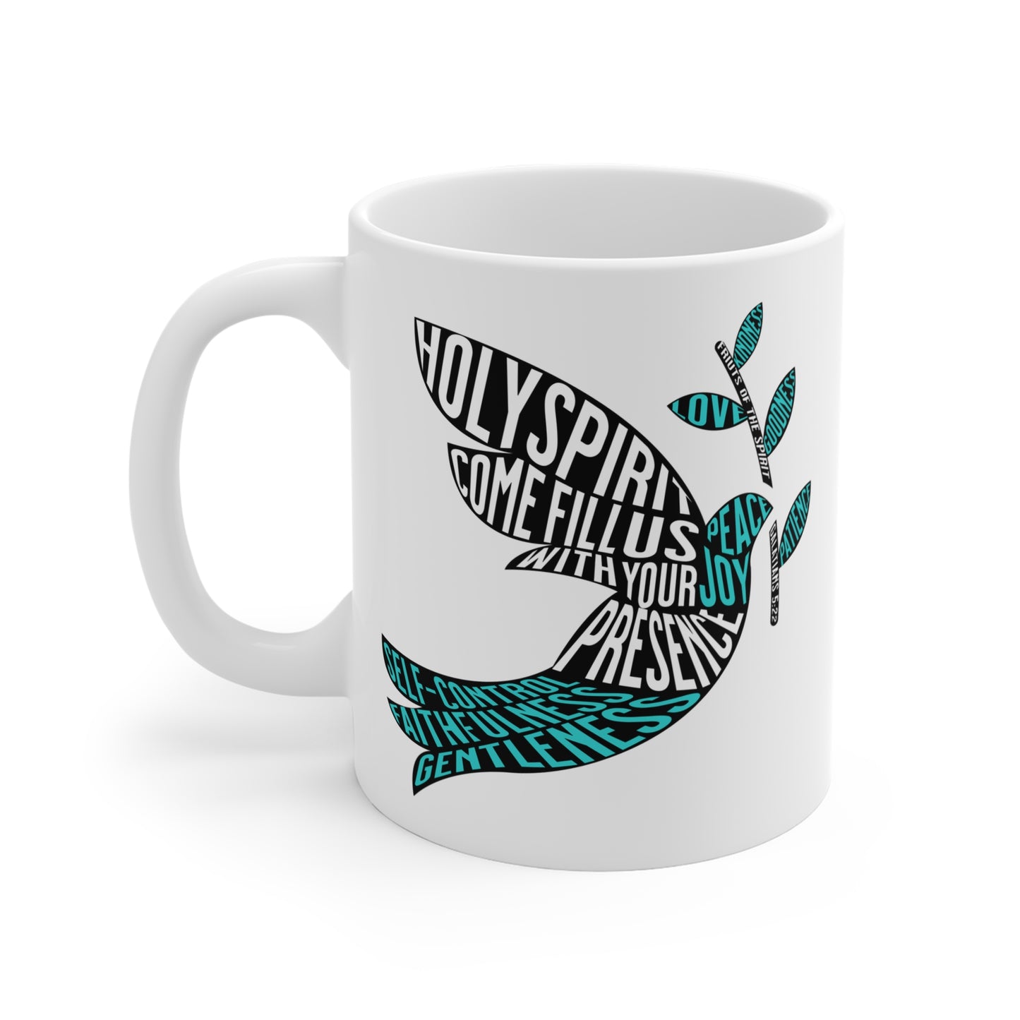 Holy Spirit Christian Coffee Mug – Fruit of the Spirit | Faith-Based Gift Mug 11oz