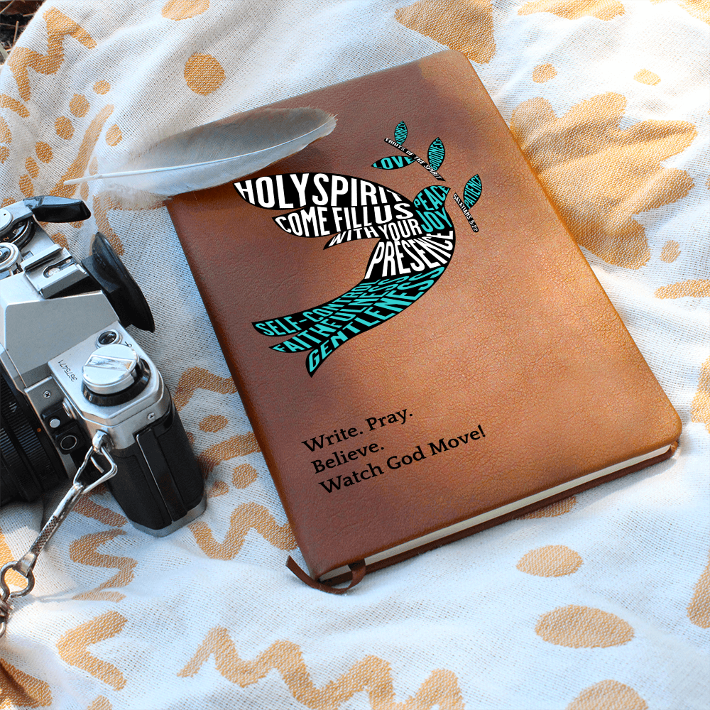 Leather Prayer Journal for Faith & Reflection - FREE Shipping