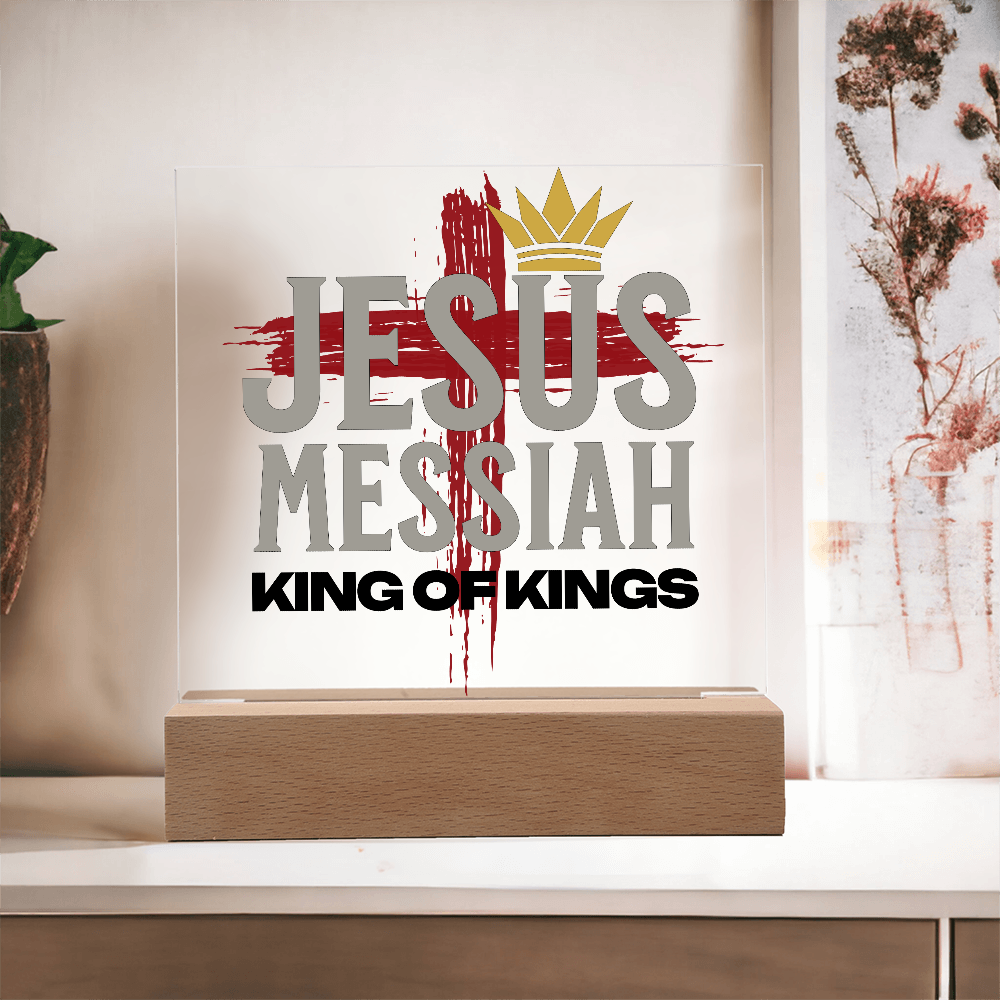 Jesus Messiah Acrylic Plaque – Christian Home Décor - King of Kings - FREE Shipping