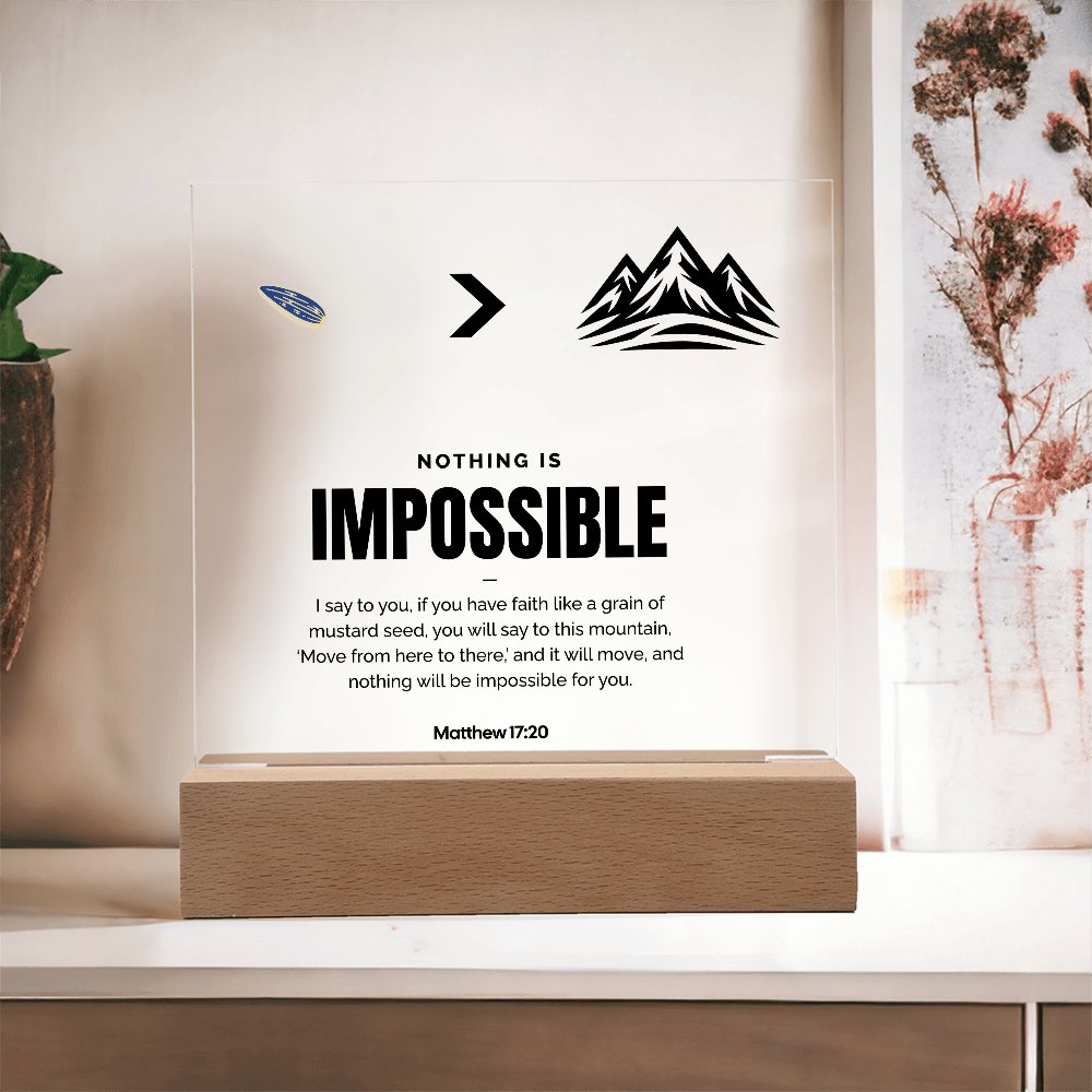 Blood of Christ Acrylic Plaque – Powerful Christian Wall Art - FREE Shipping