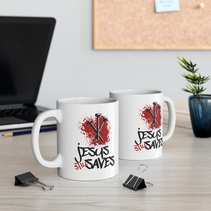 Jesus Still Saves Coffee Mug – Christian Faith-Based Mug 11oz