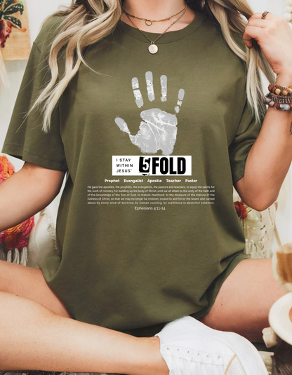 5-Fold Ministry Christian T-Shirt | Ephesians 4:11-14 Scripture Shirt | Faith-Based Apparel for Believers