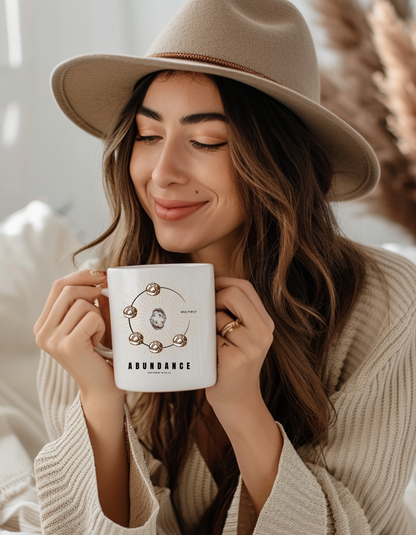 Abundance Christian Coffee Mug – Multiplication of Loaves & Fishes | Faith-Inspired Gift 11oz