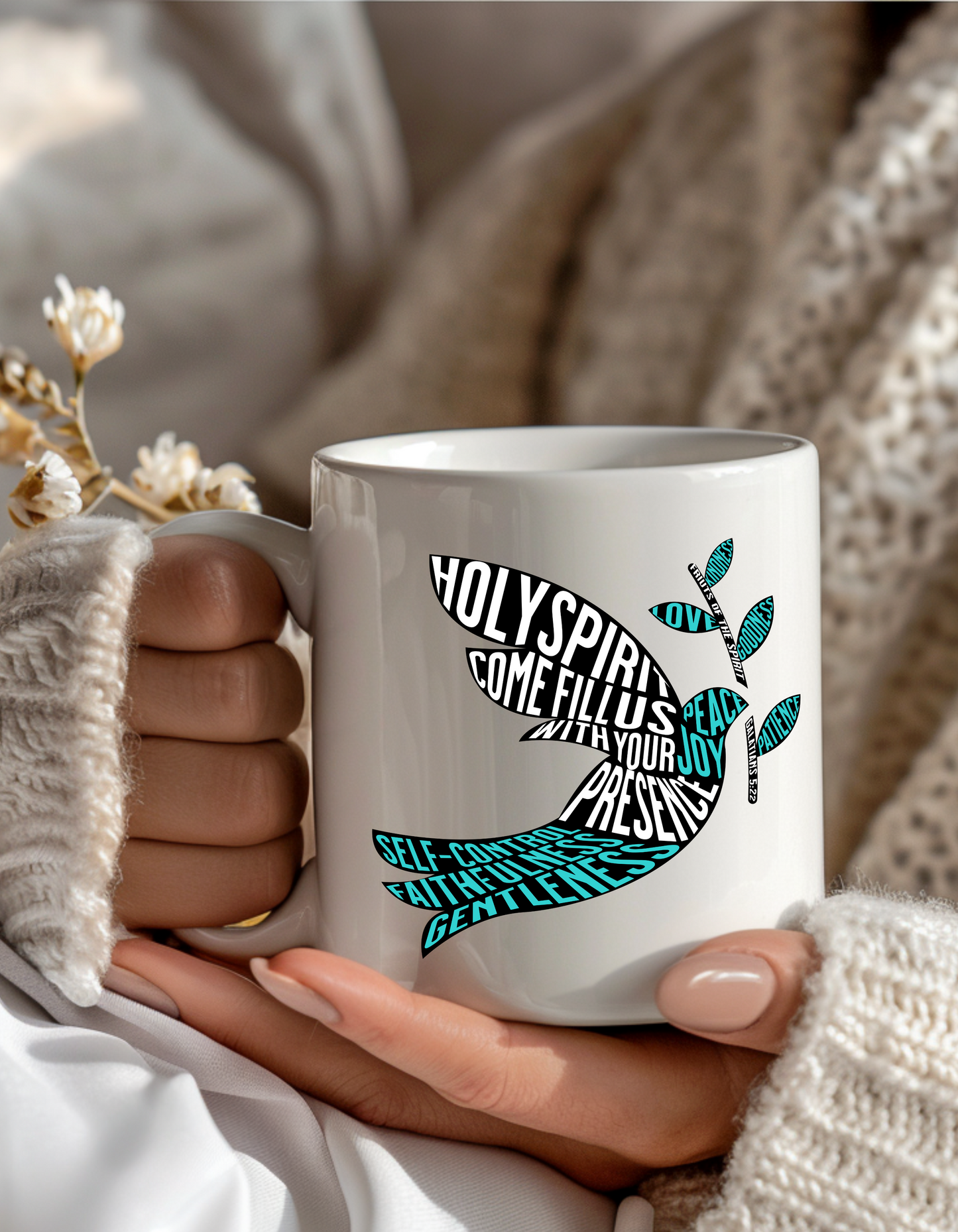 Holy Spirit Christian Coffee Mug – Fruit of the Spirit | Faith-Based Gift Mug 11oz