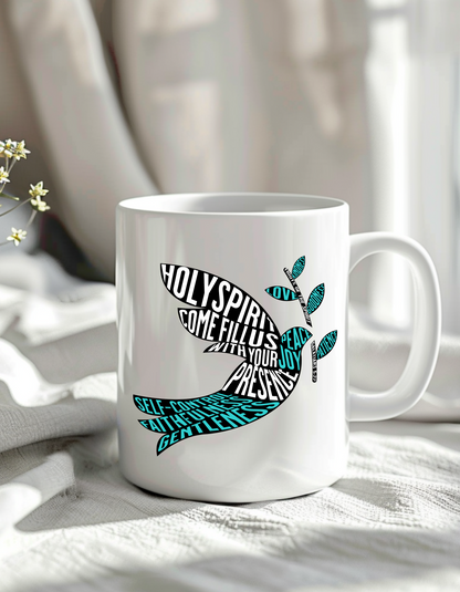 Holy Spirit Christian Coffee Mug – Fruit of the Spirit | Faith-Based Gift Mug 11oz