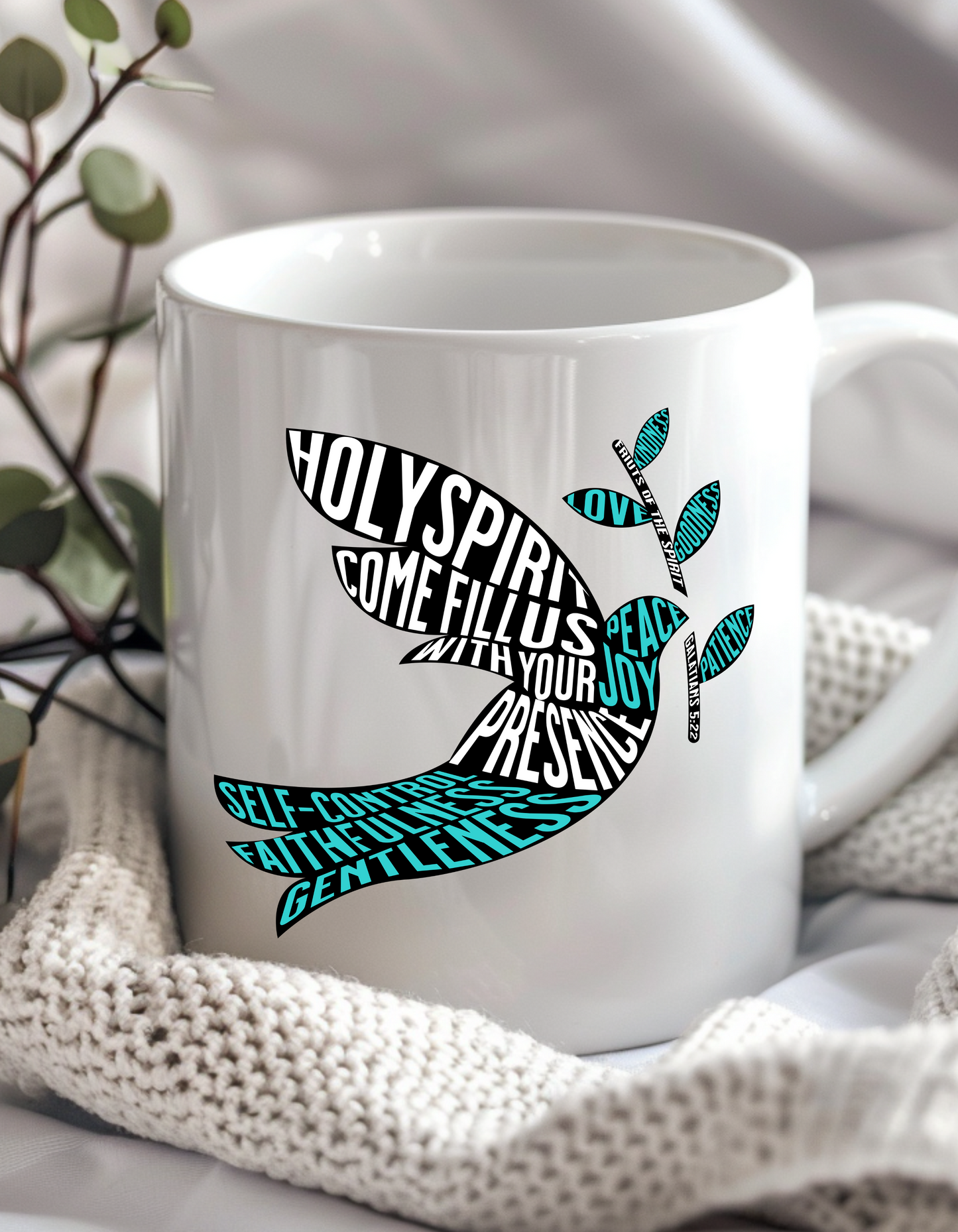 Holy Spirit Christian Coffee Mug – Fruit of the Spirit | Faith-Based Gift Mug 11oz