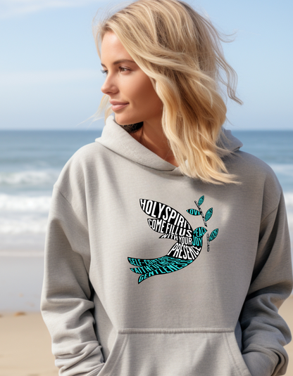 Holy Spirit Dove Christian Women’s Hoodie – Inspirational Faith-Based Sweatshirt