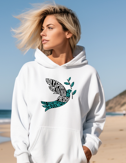 Holy Spirit Dove Christian Women’s Hoodie – Inspirational Faith-Based Sweatshirt