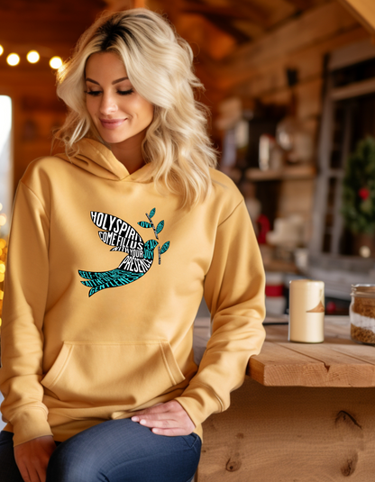Holy Spirit Dove Christian Women’s Hoodie – Inspirational Faith-Based Sweatshirt