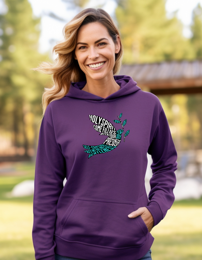 Holy Spirit Dove Christian Women’s Hoodie – Inspirational Faith-Based Sweatshirt