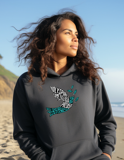 Holy Spirit Dove Christian Women’s Hoodie – Inspirational Faith-Based Sweatshirt