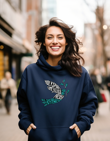 Holy Spirit Dove Christian Women’s Hoodie – Inspirational Faith-Based Sweatshirt