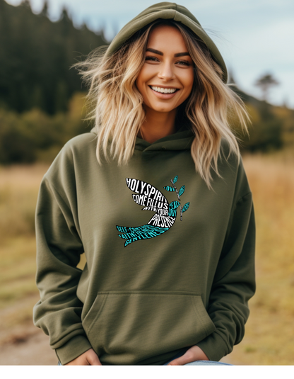 Holy Spirit Dove Christian Women’s Hoodie – Inspirational Faith-Based Sweatshirt