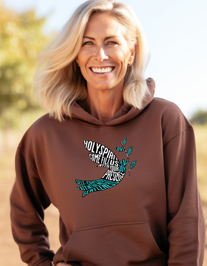 Holy Spirit Dove Christian Women’s Hoodie – Inspirational Faith-Based Sweatshirt
