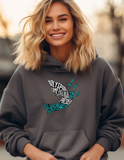 Holy Spirit Dove Christian Women’s Hoodie – Inspirational Faith-Based Sweatshirt