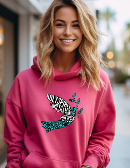 Holy Spirit Dove Christian Women’s Hoodie – Inspirational Faith-Based Sweatshirt