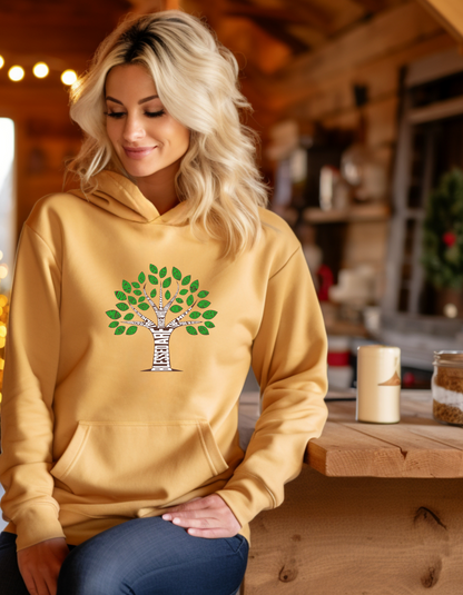 Blessed Life Tree Women’s Hoodie – Cozy Christian Faith Pullover