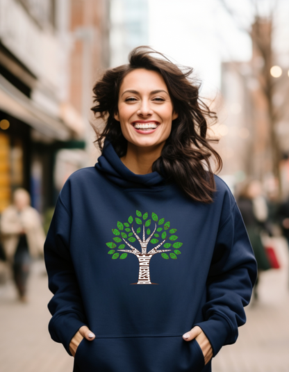 Blessed Life Tree Women’s Hoodie – Cozy Christian Faith Pullover