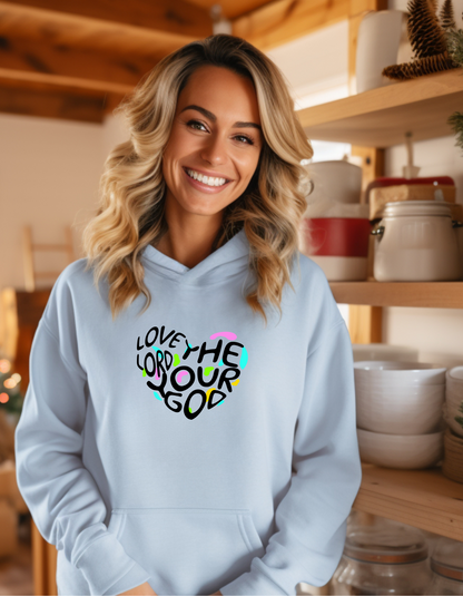Faith & Love Women’s Hoodie – Inspirational Christian Sweatshirt