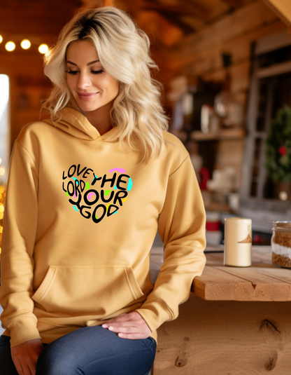 Faith & Love Women’s Hoodie – Inspirational Christian Sweatshirt