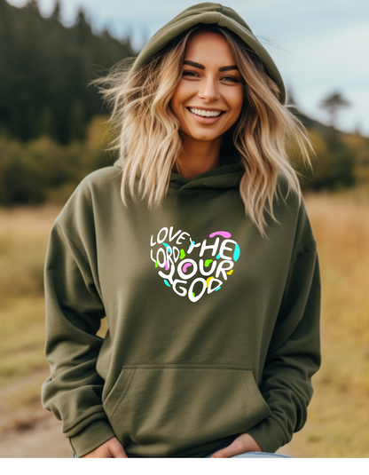 Faith & Love Women’s Hoodie – Inspirational Christian Sweatshirt