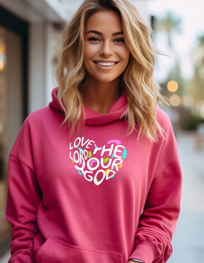 Faith & Love Women’s Hoodie – Inspirational Christian Sweatshirt