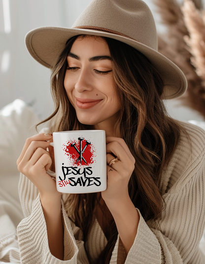 Jesus Still Saves Coffee Mug – Christian Faith-Based Mug 11oz