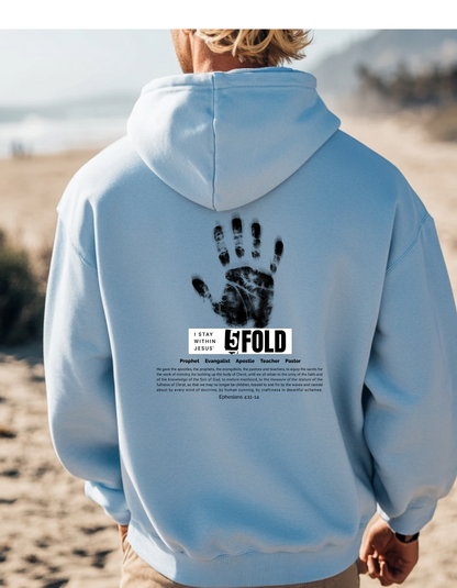 5-Fold Ministry Christian Hoodie – Faith-Based Men's Sweatshirt with Ephesians 4:11