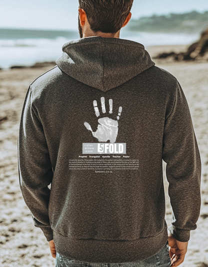 5-Fold Ministry Christian Hoodie – Faith-Based Men's Sweatshirt with Ephesians 4:11
