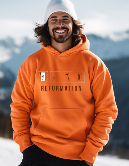 Reformation Hoodie Christian Sweatshirt for Men | 95 Theses Martin Luther