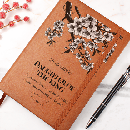 Daughter of the King Christian Journal – Galatians 4:7 Scripture Notebook  – My Identity Series - Free Shipping