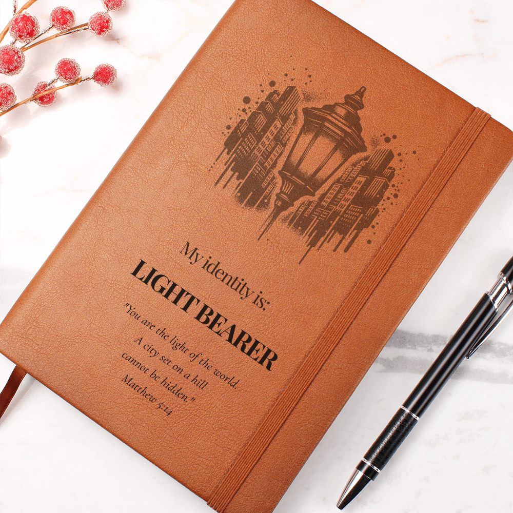 Light Bearer Leather Journal – Identity Series | Radiate Purpose & Faith - FREE Shipping