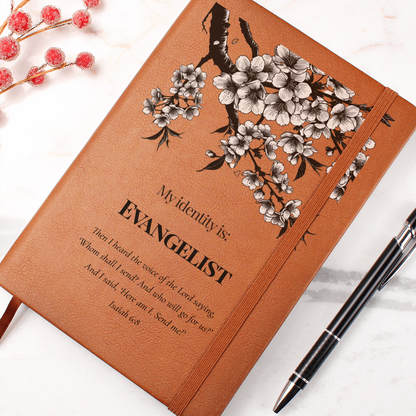 Evangelist Christian Journal – Isaiah 6:8 Scripture Notebook – My Identity Series - FREE Shipping