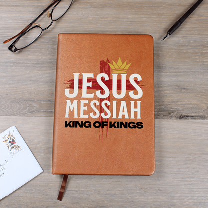 Jesus Messiah Leather Journal – Faith-Based Christian Notebook - FREE Shipping