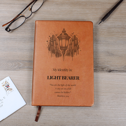 Light Bearer Leather Journal – Identity Series | Radiate Purpose & Faith - FREE Shipping
