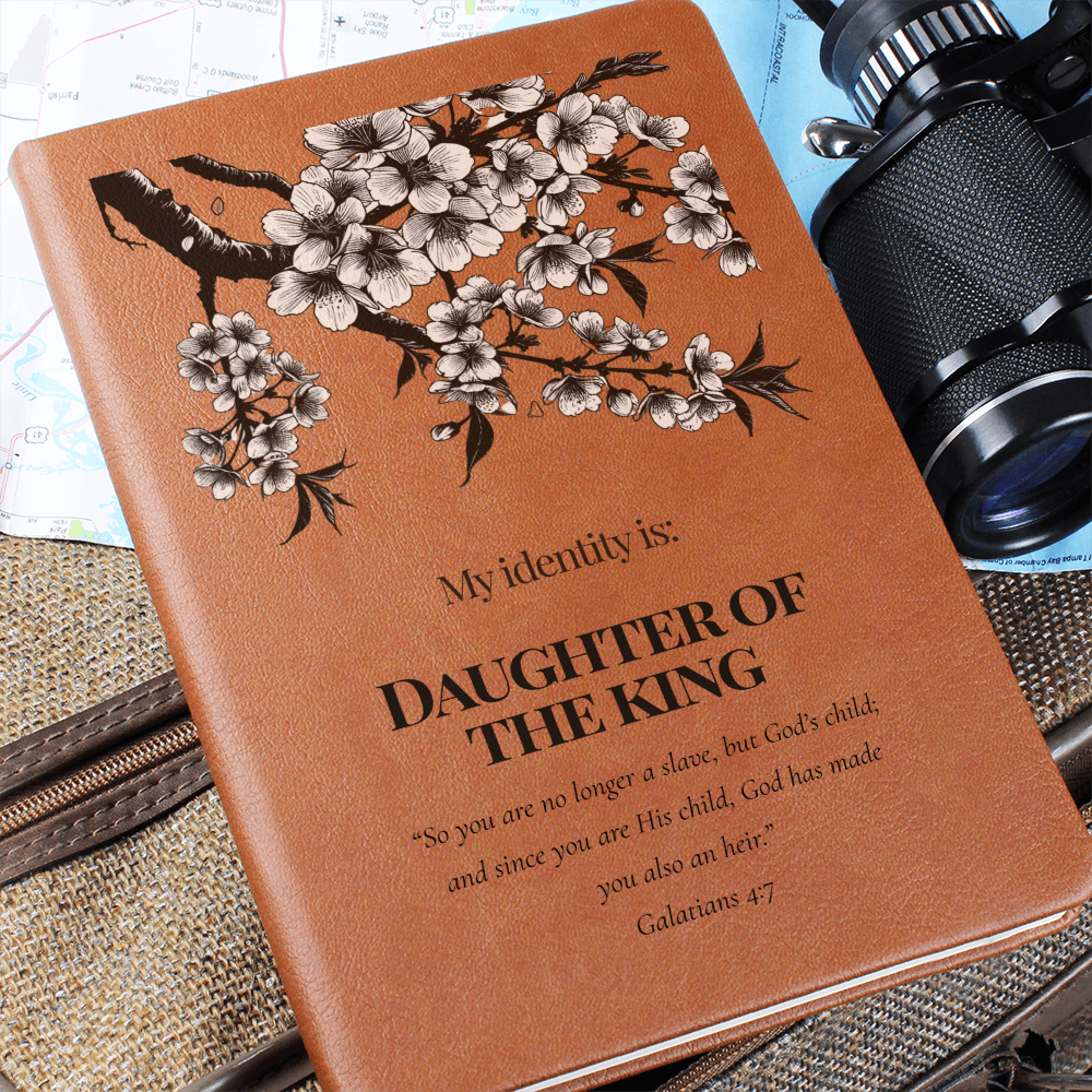 Daughter of the King Christian Journal – Galatians 4:7 Scripture Notebook  – My Identity Series - Free Shipping