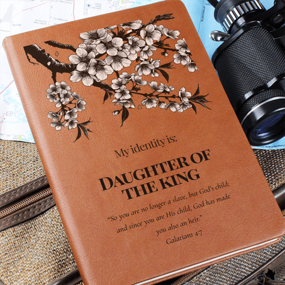 Daughter of the King Christian Journal – Galatians 4:7 Scripture Notebook  – My Identity Series - Free Shipping