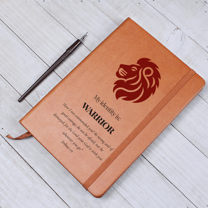 Warrior Christian Journal – Joshua 1:9 Lion Design Notebook  – My Identity Series - FREE Shipping