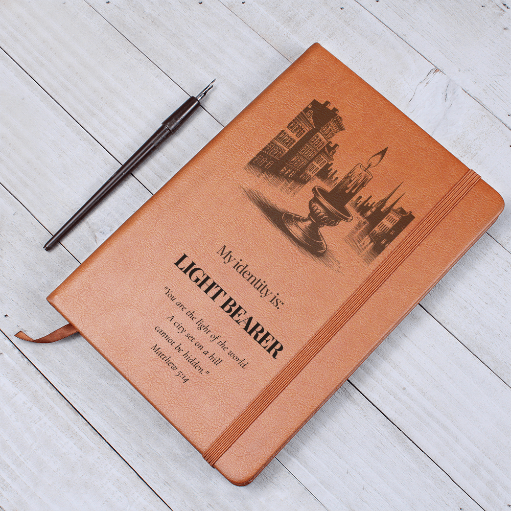 Light Bearer Leather Journal – Identity Series | Radiate Purpose & Faith - FREE Shipping