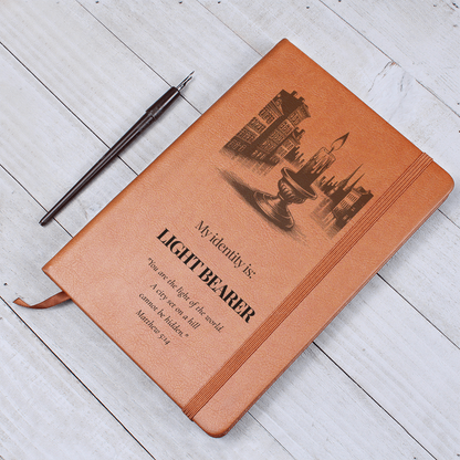Light Bearer Leather Journal – Identity Series | Radiate Purpose & Faith - FREE Shipping