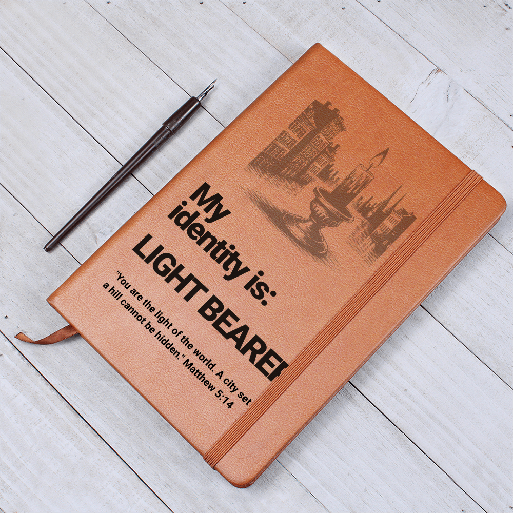 Light Bearer Leather Journal – Identity Series | Radiate Purpose & Faith - FREE Shipping