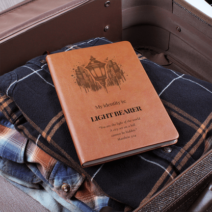 Light Bearer Leather Journal – Identity Series | Radiate Purpose & Faith - FREE Shipping