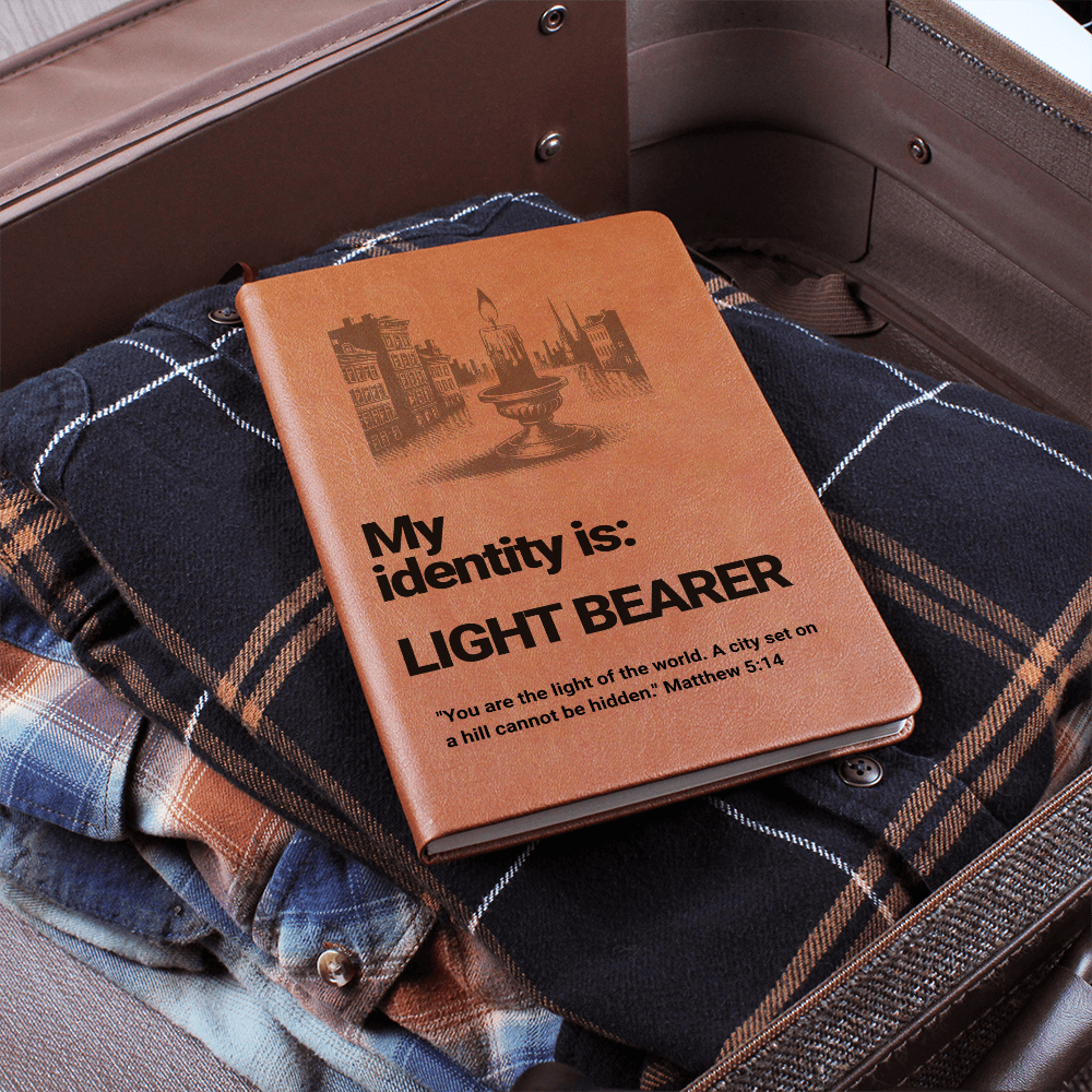 Light Bearer Leather Journal – Identity Series | Radiate Purpose & Faith - FREE Shipping