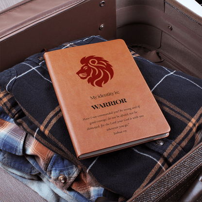 Warrior Christian Journal – Joshua 1:9 Lion Design Notebook  – My Identity Series - FREE Shipping