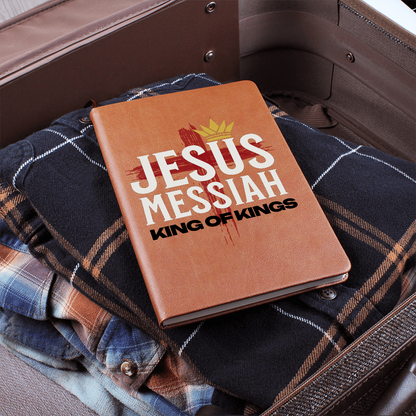 Jesus Messiah Leather Journal – Faith-Based Christian Notebook - FREE Shipping