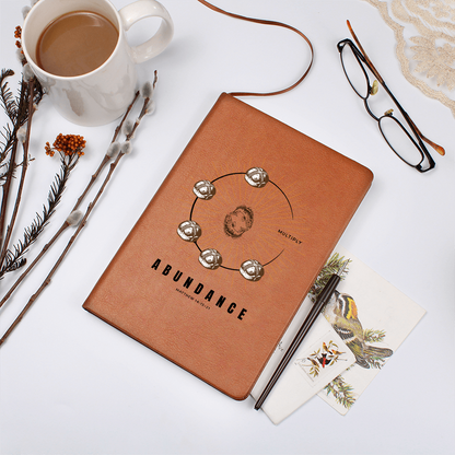 Miracle of Multiplication Leather Journal – Loaves & Fishes Design | Faith-Inspired Notebook - FREE Shipping