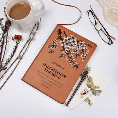 Daughter of the King Christian Journal – Galatians 4:7 Scripture Notebook  – My Identity Series - Free Shipping